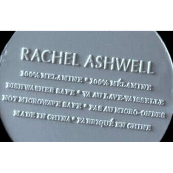 Set of 3 Rachel Ashwell 15” Round Melamine Serving Trays - Platter New With Tag - Picture 3 of 3